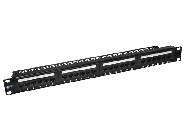 Patch Panel Categoria 5e Slim – 24 Portas