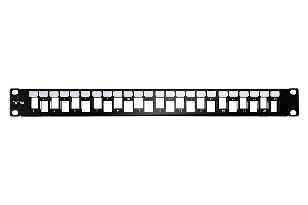 Patch Panel Descarregado – 24 Portas Escalonado